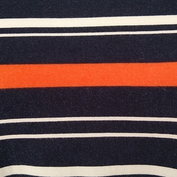 Alfani Petite Striped Shirttail T-Shirt Navy Bold Stripe - Picture 8 of 13